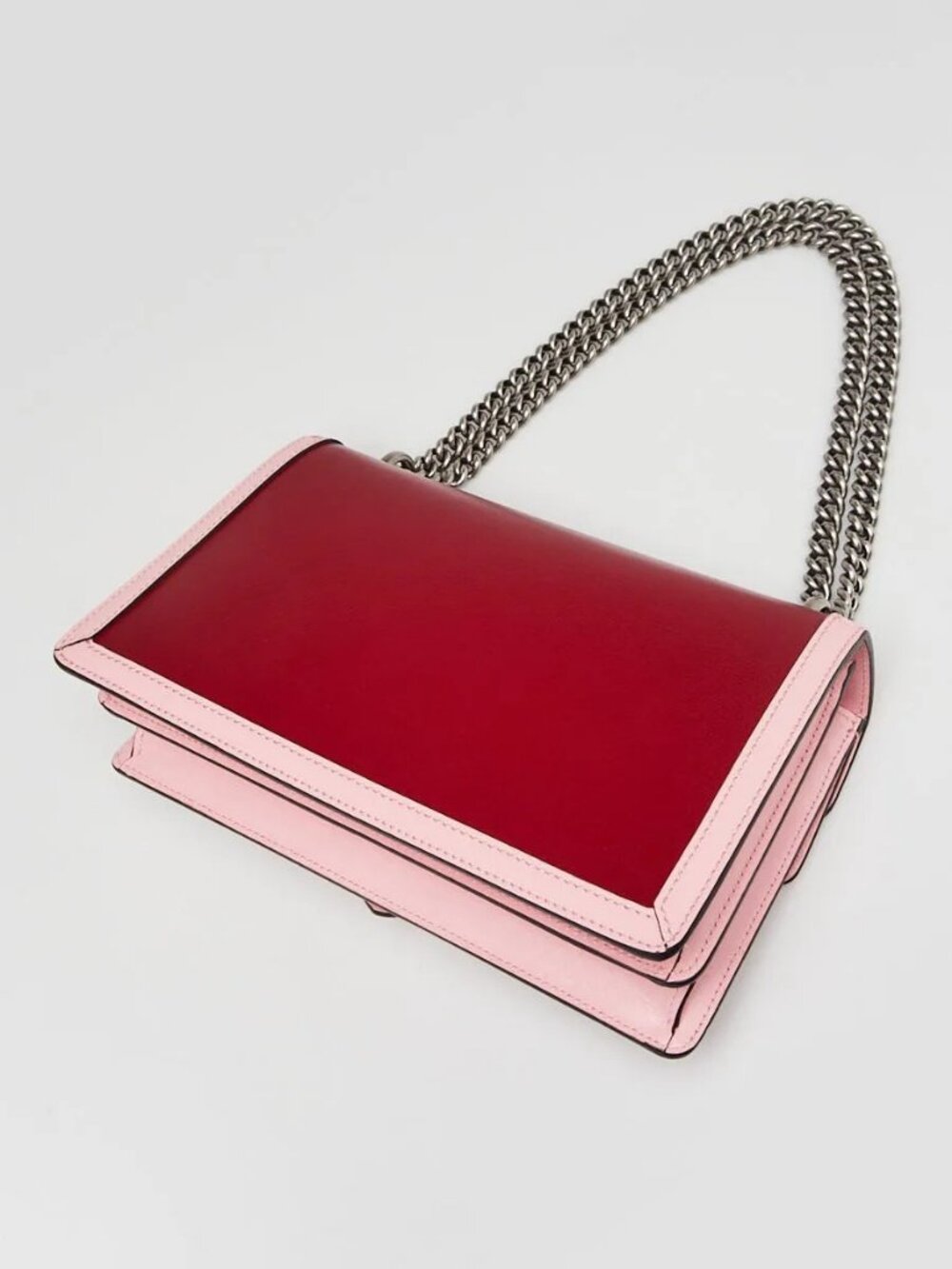 Gucci Pink/Red Leather Dionysus Small Shoulder Bag - Picture 3 of 11